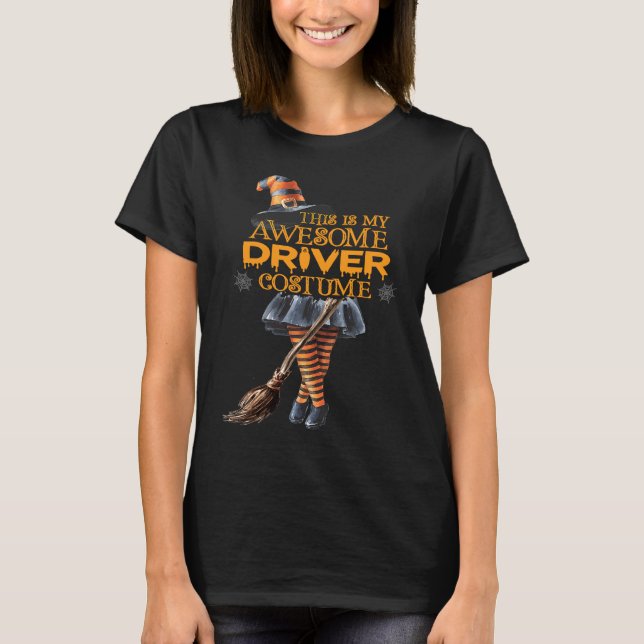 T-shirt C'est mon Halloween Driver Women Costume Witchme B (Devant)