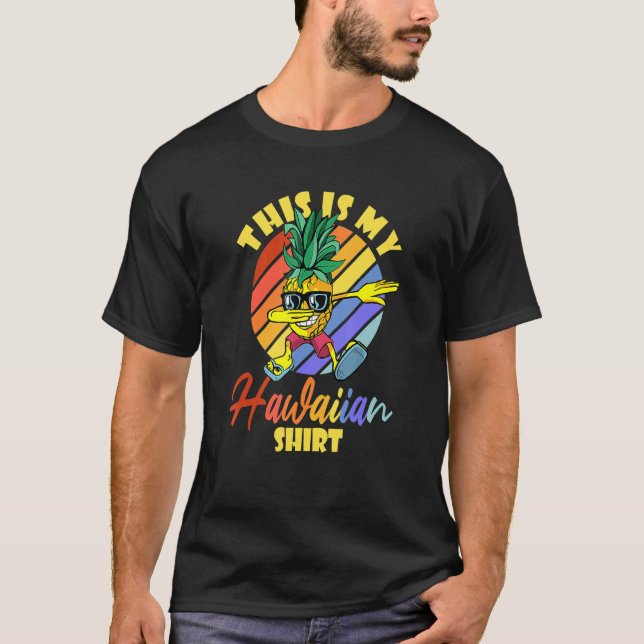 T-shirt C'Est Mon Hawaiian Dabbing Pineappy Hommes Femmes  (Devant)
