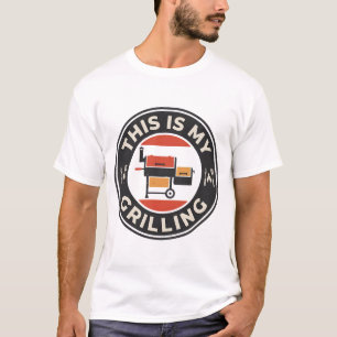 T-shirt C'est mon humour de cuisine de BBQ de jardin grill