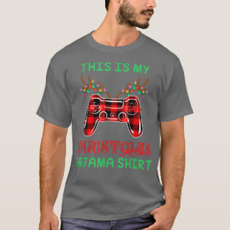 T-shirt C'Est Mon Jeu De Jeux Vidéo De Pajama De Noël