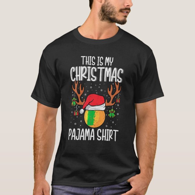 T-shirt C'Est Mon Jeu De Noël Chemise Ping Pong Reinde (Devant)