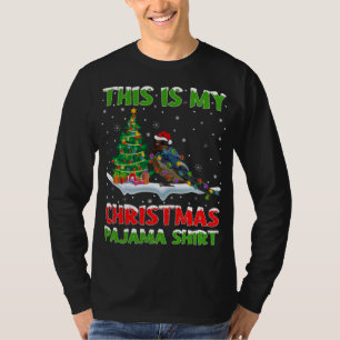 T-shirt C'Est Mon Jour De Noël Pyjama Avales Oiseaux Noel