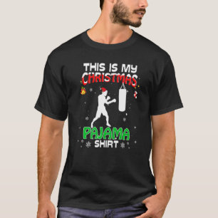 T-shirt C'Est Mon Jour Férié De Boxe Du Pyjama De Noël