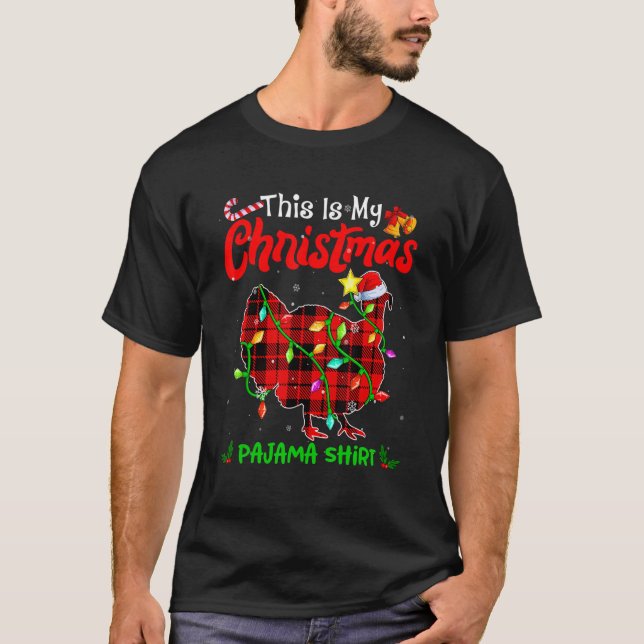T-shirt C'Est Mon Jour Noël Turquie Pajama Buffalo Plaid (Devant)