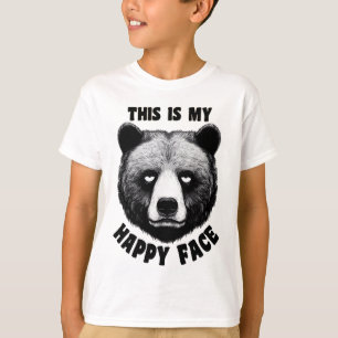 T-shirt C'est mon joyeux visage - Ours