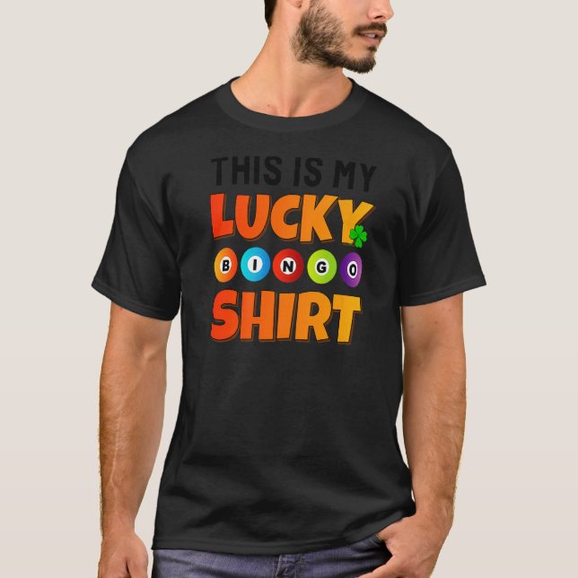 T-shirt C'Est Mon Lucky Bingo Shirt Bingo Player Funny Bi (Devant)