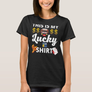 T-shirt C'Est Mon Lucky Casino Poker Gagnants De Loterie
