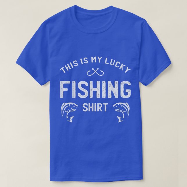 T-shirt C'Est Mon Lucky FishingFunny Retro  (Design devant)