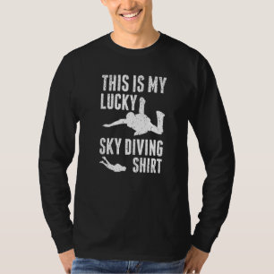 T-shirt C'Est Mon Lucky Sky Plongée Paraglider Skydiving