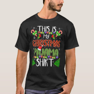 T-shirt C'Est Mon Noël Pajama Arbre de Noël Père Noël Li