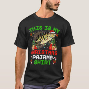 T-shirt C'Est Mon Noël Pajama Crappie Poisson Noël