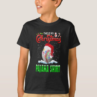 T-shirt C'Est Mon Noël Pajama De Baseball Noël