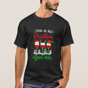 T-shirt C'Est Mon Oreille En Verre De Pajama De Noël