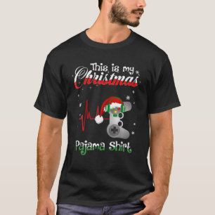 T-shirt C'Est Mon Pajama De Jeu De Noël Pour Les Garçons H