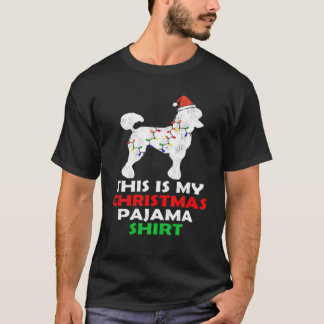 T-shirt C'Est Mon Pajama De Noël De Poodle