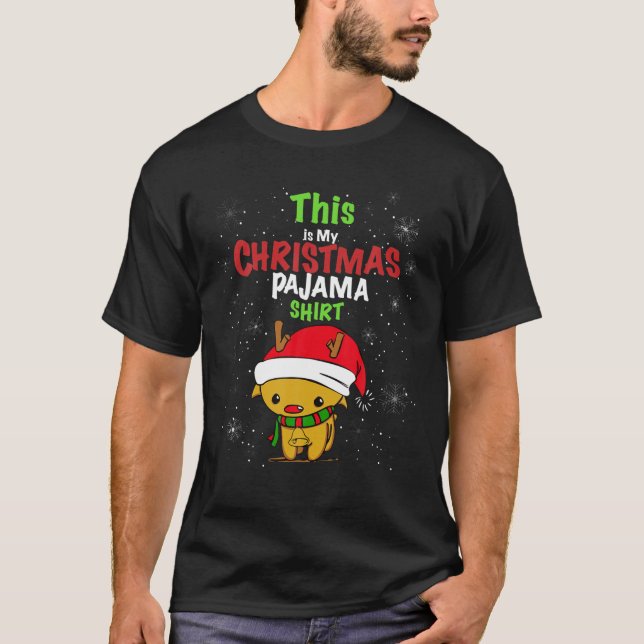 T-shirt C'Est Mon Pajama De Noël Drôle Les Enfants De Rind (Devant)