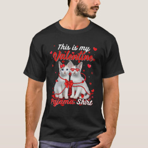 T-shirt C'Est Mon Pajama Saint Valentin Japonais Bobtail C