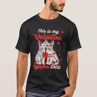 T-shirt C'Est Mon Pajama Saint Valentin Japonais Bobtail C