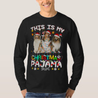 C'Est Mon Pajama Shetland Sheepdog Funn De Noël