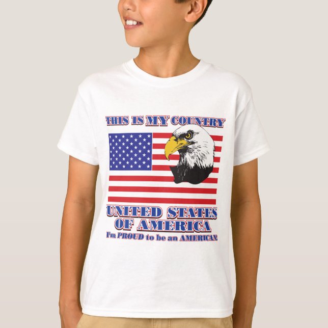 T-shirt C'est mon pays (Devant)