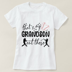 T-shirt C'est mon petit-fils dehors, là-bas, des paroles a
