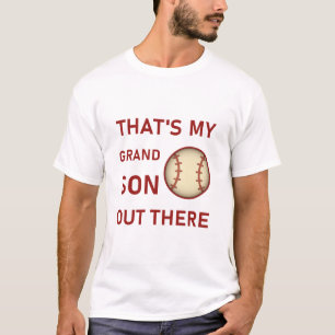 T-shirt C'est mon petit-fils là-bas Baseball