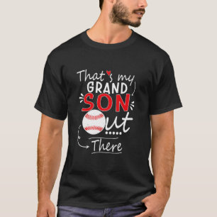 T-shirt C'est mon petit-fils là-bas Baseball pour grand-m