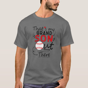 T-shirt C'est mon petit-fils là-bas Baseball pour grand-mè
