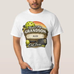 T-shirt C'est mon petit-fils là-bas Cadeau de pickleball