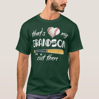 T-shirt C'Est Mon Petit-Fils Là-Bas Cadeau Femmes De Baseb