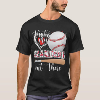 T-shirt C'Est Mon Petit-Fils Là-Bas, Grand-Mère De Basebal
