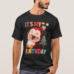 T-shirt C'est mon pingouin d'anniversaire Penguin de fête