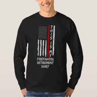 T-shirt C'Est Mon Pompier Retraite Incendie