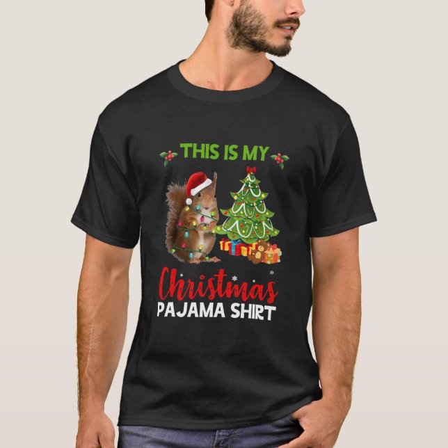 T-shirt C'Est Mon Pyjama Chemise De Noël Père Noël (Devant)