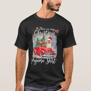 T-shirt C'Est Mon Pyjama De Noël Chien À Balle Camion De C