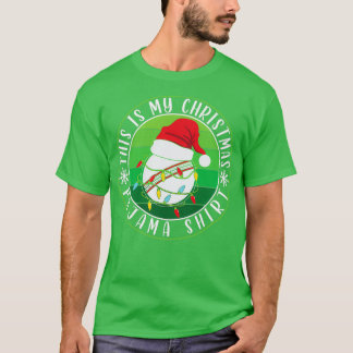 T-shirt C'est mon Pyjama de Noël Cricket Bal de Santa Hat