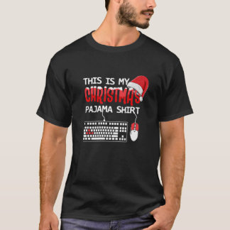 T-shirt C'Est Mon Pyjama De Noël Drôle Jeu Clé De Jeu