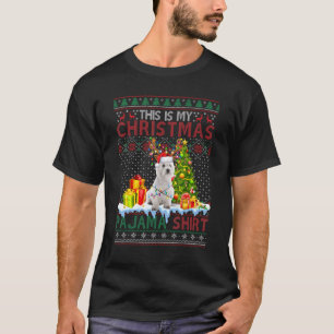 T-shirt C'Est Mon Pyjama De Noël Drôle Westie Xmas Laide