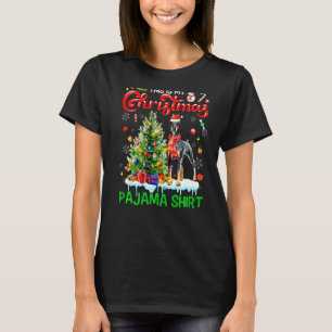 T-shirt C'est mon pyjama de Noël Écharpe Doberman Pinscher