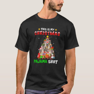 T-shirt C'est Mon Pyjama De Noël English Bulldog Chien Xm