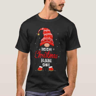 T-shirt C'est mon pyjama de Noël Gnome Noël Red P