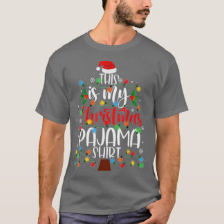 T-shirt C'Est Mon Pyjama De Noël Les Lumières Des Arbres D
