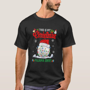 T-shirt C'Est Mon Pyjama De Noël Santa Hat Golf Noël Noël