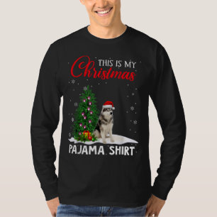 T-shirt C'Est Mon Pyjama De Noël Sibérien Husky Xmas Do