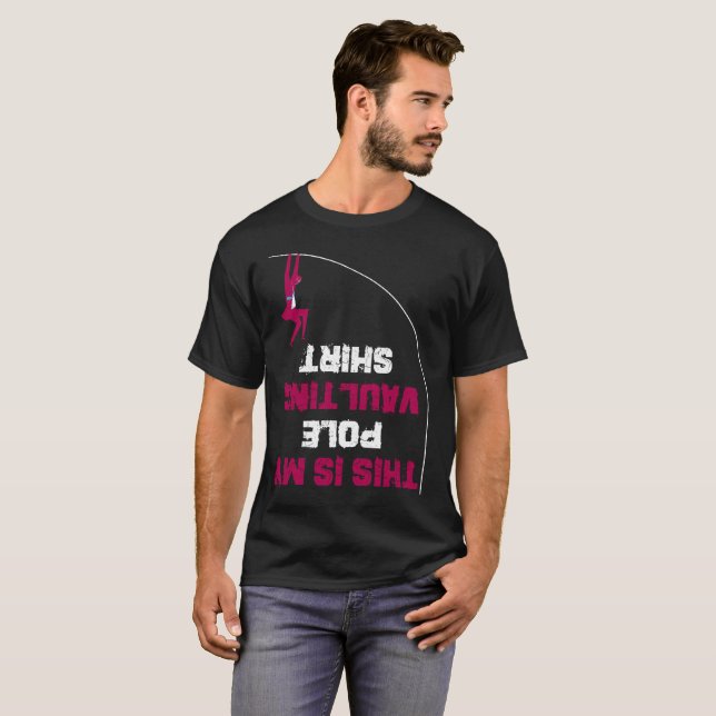 T-shirt C'est mon saut à la perche (Devant entier)