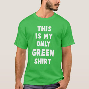 T-shirt C'Est Mon Seul Vert Amusant Saint Patrick's Day Ho