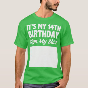 T-shirt C'est mon signe de 14ème anniversaire ma chemise