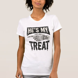 T-shirt C'est mon squelette à la main de la fête d'Hallowe