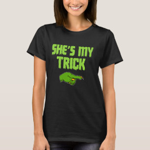 T-shirt C'Est Mon Trick Drôle Couples Halloween Qui Corres