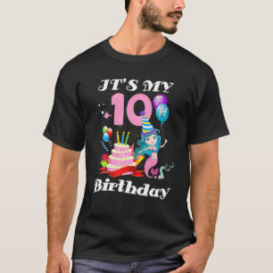 T-shirt C'est mon troisième anniversaire Filles de Sirène 